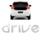 Emblema Letreiro DRIVE para carros NOVO UNO 2017/2019 MOBI 2017/2019