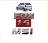 Emblema Letreiro Fox 1.6 Msi 2014- 2015 -2016 I Vermelho - N/A