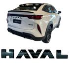 Emblema Logo Para Haval H6 Traseiro Preto Black Piano