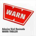 Emblema Logo Warn Troller Vermelho Dianteiro Resinado - Resitank