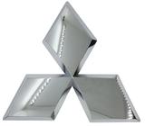 Emblema Mitsubishi Logo Diamante Cromado Grade Asx 2011 2012 2013 2014 2015 2016 2017 2018