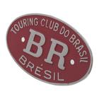 Emblema plaqueta brasão Vermelho BR Touring Brésil