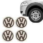 Emblema Resina Volkswagen Autocolante 4 Pç P/ Calota - VIA PEÇAS