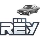 Emblema Rey Del Rey 1981 A 1991 Moderno Cromado - MARÇON EMBLEMAS