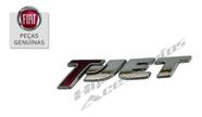 Emblema T-jet Traseiro Punto Bravo Linea Original Fiat