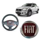 Emblema Volante Fiat Strada 2009 2010 2011 2012 2013 Original