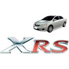 Emblema Xrs Corolla 2009 A 2014 Cromado/Vermelho - MARÇON EMBLEMAS