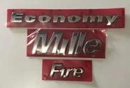 Emblemas Uno Mille Fire Economy Cromado Fiat