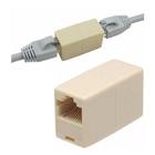 Emenda Conector RJ45 Fêmea Cabo de Rede Internet Cat5e/ Cat6