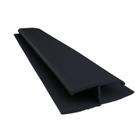 Emenda Rígida Pvc Perfil H Preto 3m Bariri Preto