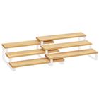 Empilhadores de tela Spice Rack SONGMICS de 3 camadas, bege natural