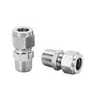 Encaixe de compressão Pysrych 304 Tubo de 10 mm de aço inoxidável x 1/2 NPT