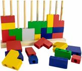 Encaixe Tetris - Brinqmutti - Brinquedo Educativo de Madeira
