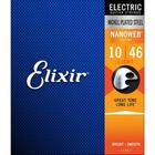 Encordoamento .010 Elixir 12052, para Guitarra Nanoweb Light + 1 paleta