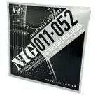 Encordoamento 011 Guitarra Tensão Média Nig N61 + corda extra E (mi) + palheta