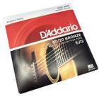 Encordoamento Aço 013 média Violão Daddario EJ12 Bronze 80/20 - D'Addario (original)