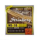 Encordoamento Aço Strinberg Ws10 Para Violão