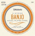 Encordoamento Banjo 5 Cordas 010 DAddario Nickel EJ61