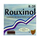 Encordoamento Cordas Violão Rouxinol R20 Aço Bolinha 011/042 + Palheta