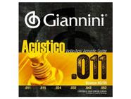 Encordoamento Giannini Acústico para Violão .011 Bronze GESPW