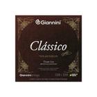 Encordoamento Giannini Clássico P/violão Nylon 65/35 Prateado Leve Genwpl