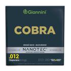 Encordoamento Giannini Cobra Nanotec Violão Aço .012 CA82L PN Bronze 80/20