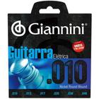 Encordoamento Giannini Guitarra .010 Geegst C/ Mizinha Extra