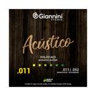 Encordoamento giannini violao 011 gespw bronze 65/35