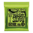 Encordoamento Guitarra 010 Ernie Ball Regular Slinky Níquel