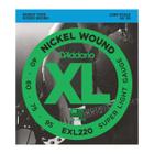 Encordoamento Para Baixo Elétrico 4 Cordas Exl220 Super Light/escala Longa .040 .060 .075 .095 - D Addario