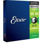 Encordoamento Para Guitarra .009 Custom Light Optiweb 19027 Elixir