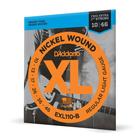 Encordoamento Para Guitarra .010-.046 Com Corda Extra PL010 D'Addario XL Nickel Wound EXL110-B