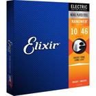 Encordoamento Para Guitarra .010 Light Nanoweb 12052 Elixir F002