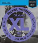 Encordoamento para Guitarra - EXL115 6 Cordas Blues JAZZ / ROCK .011-.049 - Corda MI EXTRA d'addario