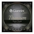 Encordoamento Para Violão Nylon 6 Cordas TITANIUM Bronze 85/15 GENWTA Pesada - GIANNINI