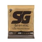 Encordoamento Sg Violão Aço Phosphor/Bronze Extra Light 9/45 - Sg Strings