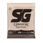 Encordoamento Sg Violao Nylon Bronze 65 35 Prata Alta 5405