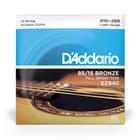 Encordoamento Violão 12 Cordas 010 DAddario Bronze 85/15 EZ940