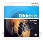 Encordoamento Violão Aço .012-.053 80/20 Bronze EJ11 D Addario