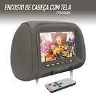 Encosto Com Tela Lcd Unidade Cinza VW New Beetle 2000 2001 2002 2003 2004 2005 2006 Dependente Espelhamento Multimídia