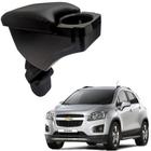 Encosto Descanso Apoio Braço com Porta Copos Cor Preto Chevrolet Tracker 2014 a 2019