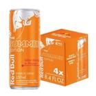 Energético Red Bull Morango/Pessego 250Ml (4 Latas)