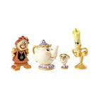 Enesco Disney Showcase A Bela e a Fera Objetos Encantados Conjunto de Estatuetas em Miniatura, Vários Tamanhos, Multicolor