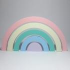 Enfeite arco íris pintado mdf 15 mm decoração