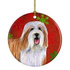 Enfeite Caroline's Treasures Bearded Collie Christmas 7,62 cm