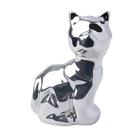 Enfeite Ceramica Gato Shinning 8cm - Art House