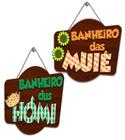 Enfeite de festa junina banheiro das muié e dus homi