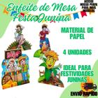 Enfeite de Mesa Festa Junina Caipira C/4 Unidades - crgfestas