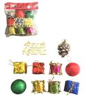 Enfeite De Natal 10 Pcs Decoracao De Natal Bolinhas Colorida