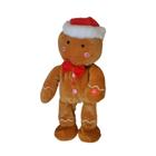 Enfeite de Natal Boneco Ginger Music - Som e Movimento - 32cm - 1 unidade - Rizzo